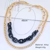 Catene Vintage Collane a catena in oro Ragazza 2023 Ciondolo girocollo multistrato gotico per le donne Punk Party JewelryChains Heal22