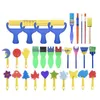 Painting Supplies 31Pcs/Set Paint Sponges For Kids Toddlers Fun Brushes With Waterproof Apron Early Learning Toys Xbjk2207 Drop Deli Dhblx