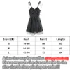 Casual Dresses Gaze Elegantes Kleid Frauen Retro Mesh Patchwork Lace Up Hohe Taille Party OutfitCasual