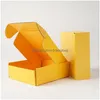 Gift Wrap Corrugated Paper Boxes Colored Packaging Folding Square Packing Jewelry Cardboard Box 15X15X5Cm 20211Q2 Drop Delivery Home Dhgq7