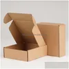 Gift Wrap Corrugated Paper Boxes Colored Packaging Folding Square Packing Jewelry Cardboard Box 15X15X5Cm 20211Q2 Drop Delivery Home Dhgq7