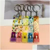 Keychains Lanyards Cartber Grabber Wholesale Acr￭lico Material Custom Seu pr￳prio chaveiro para unhas longas Drop Drop Fashion Acces DHETV