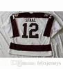 Хоккейные майки Custom Peterborough Petes Hockey Jersey 2 Аарон Доусон 19 Стив Айзерман 9 Макдональд 7 Хендриккс 14 Джон Дрюс 12 Стаал 8 Тие Доми 7 Роб