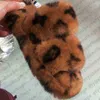 Stylisheendibags Тапочки Зимние домашние меховые тапочки House Full Furry Мягкие пушистые плюшевые туфли на плоской подошве Каблук Нескользящая обувь Повседневная женская обувь 0125/23