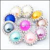 CLASPS HOOKS Mix Colors Rhinestone 18mm Pearl Snap Button Wholesale Charm Ginger Snaps smycken DIY Making 82C3 Drop Delivery Findi Dhedb