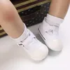 Primeros caminantes nacidos zapatos de bebé niños niñas color sólido deportes suela suave antideslizante lona plana niño cuna 0-18 m
