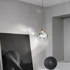 Kolye lambaları kristal LED ışıklar Modern Demir Hanglamp Yatak Odası Asılı Lamba Yaratıcı Küp Temel Suskuş Işık Fikstürleri