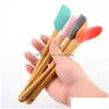 Baking Pastry Tools Mini Sile Spata Scraper Basting Brush Spoon For Cooking Mixing Nonstick Cookware Kitchen Utensils Bpa Drop Del Dh1Pj