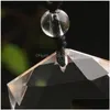Arts et artisanat Naturel Transparent Quartz Cristal Hexagone Pendentif Esprit Pendum Énergie Pierre Pendentifs Cristaux Féminins Bijoux Drop Dhtps