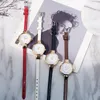 Armbandsur Fashion Casual Women Watches Quartz Literary Stirle Watch Present For Girl Fit 14-19cm Wrist Clock