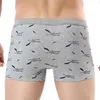 Underpants Sexy Underwear Men's Cotton Briefs Printed Lingerie Boxer Shorts Gift For Men Panties Boys Swimming Trunks Husband Wholesale
