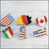 Pins broszki flagi narodowe emalia kanadyjska amerykańska niemiecka flaga włoska flaga lapowa guzika obrońca broszka broszka moda moda żydowca ot1iy