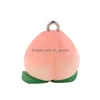 Charms 10st Diy Jewelry Accessory Soft Ceramic Pink Cute Fruit Peach Harts Pendants Girls Armband Earring Floating FX790 Drop Deli Dhiop