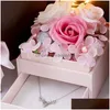 Geschenkwikkeling Valentijnsdag Creatieve doos Verjaardag Romantisch Soap Flower sieraden Verpakking Dozen Geschenken Meisjes Wedding Souvenirs Party Drop Dh16G