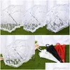 Umbrellas Manual Lace Wedding Celebration Umbrella Steel Picture Studio Prop Fashion Arrivals With Various Styles 11 99Wt Drop Deliv Dh86Y