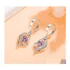 Hoop Huggie Hie Sier Earring Elegantie Double harten voor vrouwen Wedding Gift Lady Girl Fashion Jewelry 3577 Q2 drop levering oorbellen Dhvdj