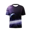 Heren t shirts zomer t-shirt 3D printen driedimensionale vortex o-neck alledaags casual grappig