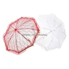 Umbrellas Manual Lace Wedding Celebration Umbrella Steel Picture Studio Prop Fashion Arrivals With Various Styles 11 99Wt Drop Deliv Dh86Y