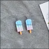 Charm Cute Simation Popsicle For Women Summer Cool Threecolor Ice Cream Student Earrings Gift Drop Delivery Jewelry Otops