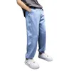 Dżinsy Lato dla chłopców dżinsowe spodnie 4-15t Dzieci Pełna długość klimatyzowane pokoje szkolne spodnie rozluźnij duże