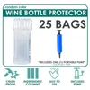 Bolsas de armazenamento embalam o protetor de garrafas de vinho inflável para coluna de ar inflável bolsa de bolhas para bagagem de transporte de transporte de aviões Segurança