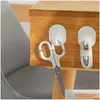 Robe Hooks Stainless Steel Single Hook Hole Wall Hanging Bathroom Kitchen Metal Set Drop Delivery Home Garden Bath Hardware Dhixl