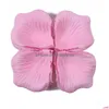 Ghirlande di fiori decorativi Petali di partito 100 pezzi / set Non tessuto Rose Wedding San Valentino Proporre fiori di stoffa Drop Delivery Home Gar Dh1D5