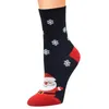 Calcetines de mujer calcetería 2023 Navidad divertido Santa Claus árbol nieve alce algodón feliz hombres Harajuku año Sokken