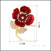 Broches broches classiques émail fleur de rose pour femmes mariages en alliage bureau de broche décontractée cadeaux drop livraison bijoux otnql