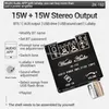 Mini Stereo-versterker ZK-152 Bluetooth-compatibele digitale power board 9-24V 2.0 Channel 15W Toevoegen 15W