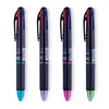 Canetas esferográficas 4pcs de quatro cores Creative Plat Pen Student Office Stationery Recarias de cores em um 2023 de 4 cores 2023