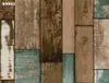 Wallpapers 3D behang waterdichte steen/houten paneel voor muren zelfklevend contact papier el bibliotheek slaapkamer woonkamer decor