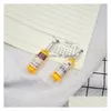 Dangle Chandelier Personalized Simation Red Wine Bottle Earrings For Women Korean Version Funny Bar Night Club Hip Hop Jewelry Gif Dhp4Y