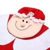 Stol täcker jul jultomten middagsdekorationer Xmas gåvor till hemfest semester