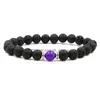 Perlé 9 Couleur Lava Rock Chaîne Bracelet Diffuseur D'huile Essentielle Pierre Chakra Bracelet De Charme Pour Femmes Hommes S Mode Aromathérapie Artisanat Dhtqv