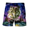 Shorts maschile 2023 uomini coppie estive 3d stampa nuoto animale tigre casual per le vacanze da nuoto da uomo in abbigliamento da uomo