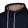 Erkek Hoodies Sweatshirt Ter Gömlek Fermuar Moda Sweatshirt Spor Cep Kış Bluz Düz Renk Uzun Ev Sıkıştırma Çapraz