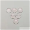 Arti e mestieri Pietra naturale 6 mm 8 mm 10 mm 12 mm perline sparse rotonde quarzo rosa viso per collana anello orecchini accessori gioielli Dro Dhaq8