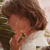 Dangle Chandelier Arrivals Fashion Large Circle Earrings Enamel Heart Tassel For Women Hoop Party Jewelry Wholesale Drop Delivery Dhy9V