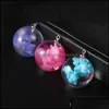 Charms Bijoux Résultats Composants Colorf Résine Transparent Ciel Bleu Blanc Nuage Tige Lune Pendentif Pour Collier Creative Design Ball Dhg2N