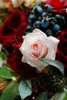 Fleurs de mariage SESTHFAR Grand Bouquet PinkRed Pivoine Rose Bleu Berry Artificielle Ramos Novia Real Touch Décoration De Mariée