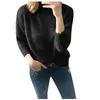 Dames truien mode dames herfst winter jumper casual solide kleuren coltruien met lange mouwen losse warme trui trui tops plus maat#g3