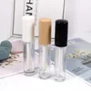 립글로스 8ml 립글로스 액체 립스틱 빈 지팡이 튜브 메이크업 컨테이너 병 큰 브러시 포장 맞춤형 개인 레이블