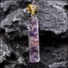 Sztuka i rzemiosło Kryształ ametyst medytacja żwirowa siedem czakry naszyjnik na orgone Naszyjniki energetyczne dla kobiet biżuteria DHIDF DHIDF