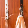 Hooks Rails Punch-Free Multi-Function Metal Wall Hanger Living Hat Home Hook Door Rack Organizer Over Room W4F3Hooks