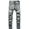 Pantaloni jeans da uomo per uomo Pantaloni in denim strappati Biker Alta qualità 2023 Dritto Casual Designer Confortevole Avanzato