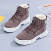 Stiefel Schnee Frauen Schuhe Warme Plüsch Fell Knöchel Winter Weibliche Slip Auf Flache Casual 2023 Wasserdichte Ultraleichte Schuhe