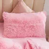Pillow Case 2pcs 48x74cm Long Plush Ins Style Winter Fluffy Pillowcase For Bed CoverPillow