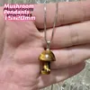 Pendant Necklaces Mushroom Pendants Chakra Pagan Jewelry Bulk Items Wholesale Healing Crystals Copper Fashion PLANTPendant