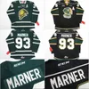 Camisetas de hockey personalizadas OHL London Knights CCM Premer 7185 93 Mitch Marner Jersey Mitch Marner Bordado s Hockey Jersey Verde Negro 100% cosido